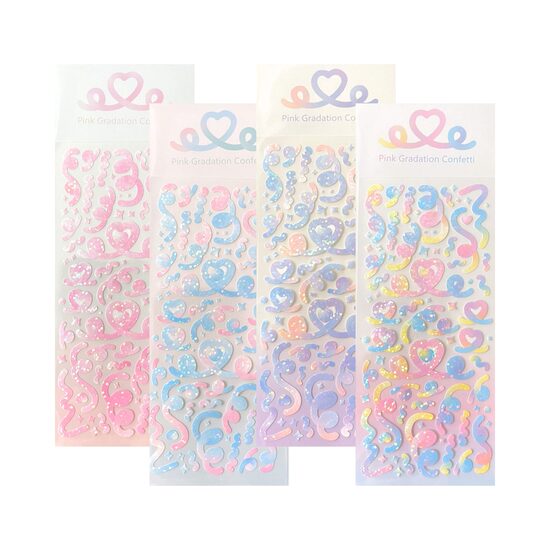 STICKER SHEET | Deco Stickers [Gradation Confetti]
